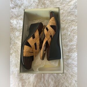 Vaneli Sport Iliana Bronze 9M Sandals Wedge Heels